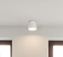 Plafonnier, Natsu, blanc, Ø15,2cm, H13,5cm, LED, 3000K, 1275 lm - Faro