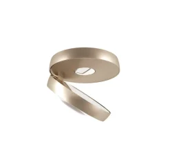 Plafonnier, Nautilus, champagne, LED, 2700K, 995 lm, Ø13,4cm, H5,8cm - Lodes