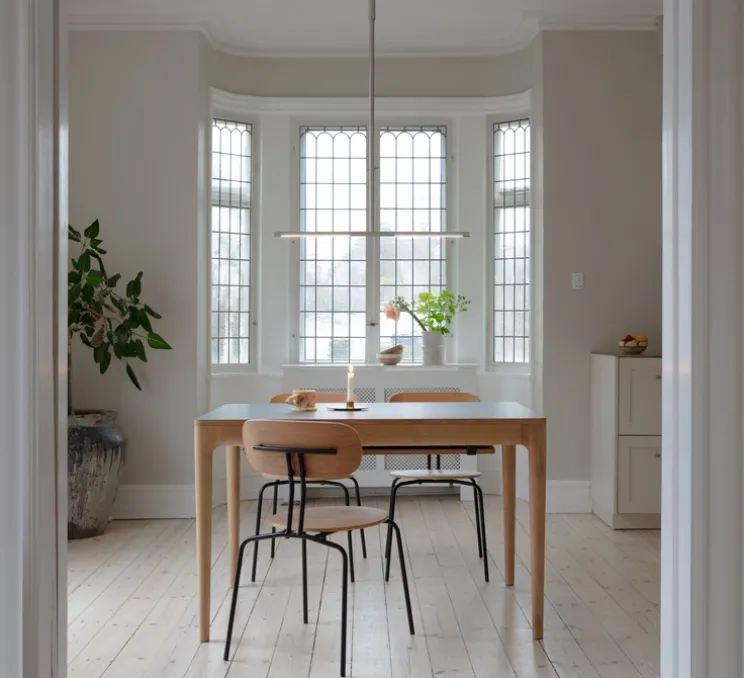 Plafonnier, Omni, acier brossé, LED, dim, 2700K, 1200 lm, L74cm, H1,9cm - Umage