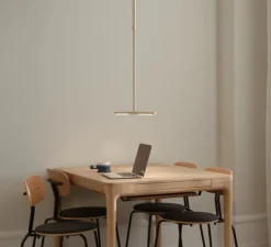 Plafonnier, Omni, laiton, LED, dim, 2700K, 1200 lm, L74cm, H1,9cm - Umage