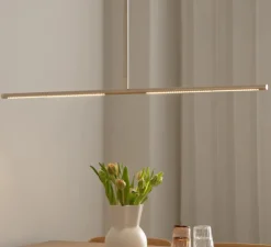 Plafonnier, Omni large, laiton, LED, dim, 2700K, 1200 lm, L107,4cm, H1,9cm - Umage