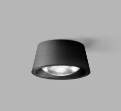 Plafonnier, Optic out, noir et blanc, IP54,LED, 2700K, 502lm, Ø10cm, H4,5cm - Light Point