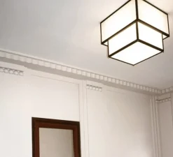 Plafonnier, Oto 430, noir, IP44, LED, 2700K, 1250 à 2500 lm, L42cm, H31cm - Raphaël Armand