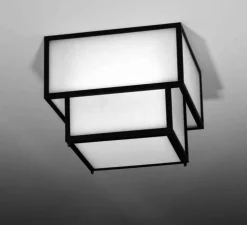 Plafonnier, Oto 430, noir, IP44, LED, 2700K, 1250 à 2500 lm, L42cm, H31cm - Raphaël Armand