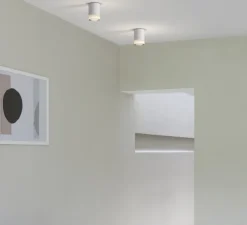 Plafonnier, Ottawa, blanc mat, IP65, Ø8,5cm, H11cm - Astro