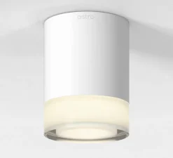 Plafonnier, Ottawa, blanc mat, IP65, Ø8,5cm, H11cm - Astro