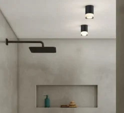 Plafonnier, Ottawa, noir mat, IP65, Ø8,5cm, H11cm - Astro