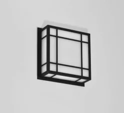 Plafonnier ou applique, Croisee 600 avec détecteur de mouvement, noir, LED, 3000K, 3520 à 8260lm, L60cm, H12cm - Raphaël Armand