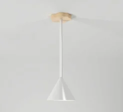 Plafonnier, Outlines, blanc, sable, L20cm, H58,8cm - Atelier Areti