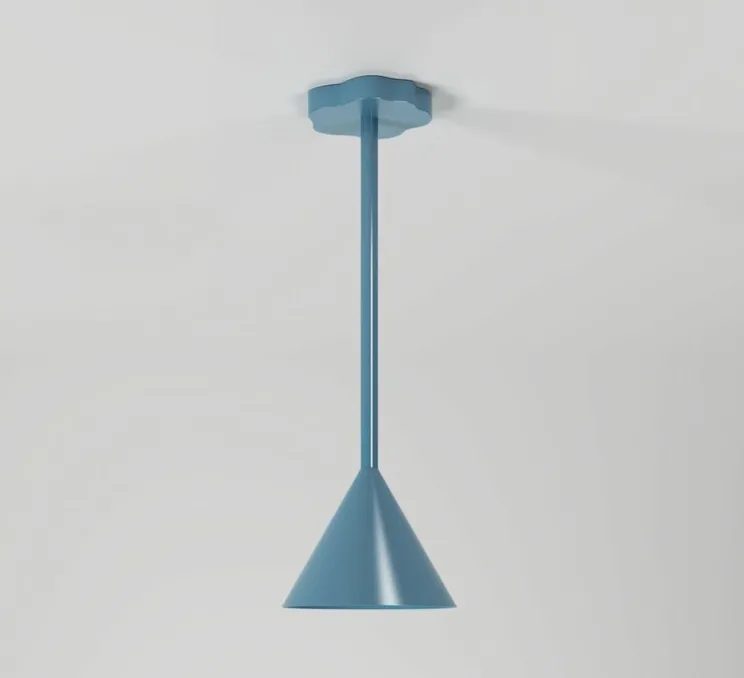 Plafonnier, Outlines, bleu, L20cm, H58,8cm - Atelier Areti