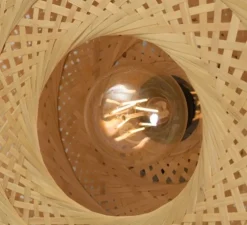 Plafonnier, Palawan L, naturel, Ø60cm, H15cm - Good&Mojo