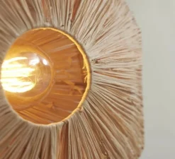 Plafonnier, Panama L, naturel , Ø65cm, H7cm - Good&Mojo