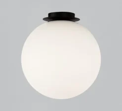 Plafonnier, Parma, noir, IP44, Ø30cm, H32cm - ACB