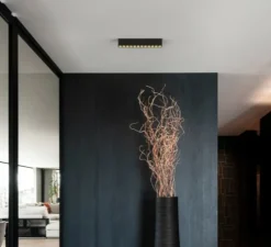 Plafonnier, Pirro petit surface 6.0, noir, LED, dim, 2700K, 1020 lm, L16,2cm, H5cm - Wever&Ducré