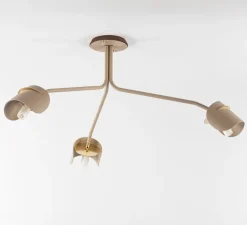 Plafonnier, PISTIL, Beige lin, Øcm, H42cm - JURIE & JARRE