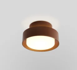 Plafonnier, Plaff-on! IP65, rouille, LED, 2700k, 571lm, Ø16cm, P9cm - Marset