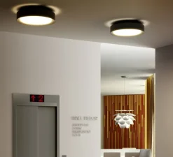 Plafonnier, Plaff-On!, noir, Ø50cm, IP54, E27 - Marset