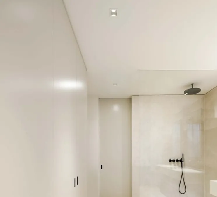 Plafonnier, Plano IP44 1.0 LED, blanc, IP44,LED, 2700K, 480lm, Ø8,5cm, H8,8cm - Wever & Ducré