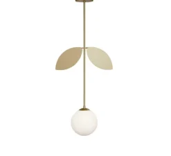 Plafonnier, Plant, laiton, Ø15cm, H78cm - Atelier Areti