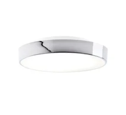 Plafonnier pour salle de bain, Conect 32 N, chrome, LED, Ø32cm, H9,5cm, IP44 - Decor Walther