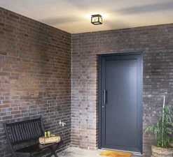 Plafonnier, Quadrulo, anthracite, IP55, LED, 3000K, 230 lm, L14cm, H13cm - SLV