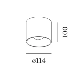 Plafonnier, Ray 1.0 LED, variable Dali, champagne, LED, 3000K, 700lm, Ø11,4cm, H10cm - Wever&Ducré