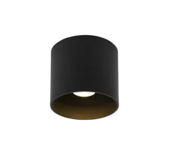 Plafonnier, Ray 1.0, noir, IP65, LED, 3000K, 610lm, Ø11,4cm, H10cm - Wever&Ducré