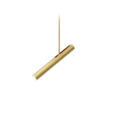 Plafonnier, Rhoda, or, Ø4cm, H25cm - Robin