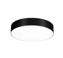 Plafonnier, Roby 2.6, blanc & noir, IP44, LED, dim, 3000K, 1040 lm, Ø26,5cm, H6cm - Wever&Ducré