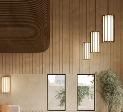 Plafonnier, Roma, bronze, LED, dim, 2700K, 2790 lm, Ø30cm, H104,9cm - Panzeri