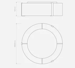 Plafonnier, Salina 400, mastic, bronze, Ø40cm, H13,7cm - Astro