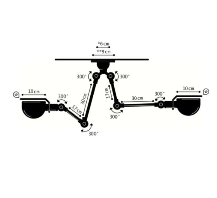 Plafonnier, SIGNAL SKY3773, noir mat, Ø47cm, H47cm - Jielde