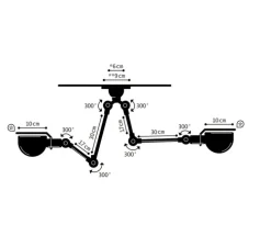 Plafonnier, Signal SKY3773, orange, brillant, Ø47cm, H47cm - Jieldé