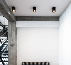 Plafonnier, Solid 1.0 LED, noir, LED, dim, 3000K, 670lm, Ø10cm, H13cm - Wever&Ducré