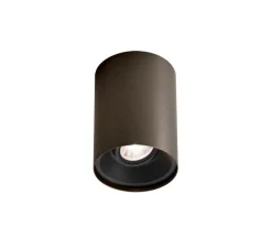 Plafonnier, Solid 1.0 Loxone, bronze, noir, LED, dim, 1800-3000K, 500 lm, Ø9,8cm, H13cm - Wever&Ducré