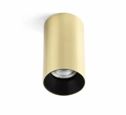 Plafonnier, Stan, or satiné, Ø6cm, H10,5cm - Faro