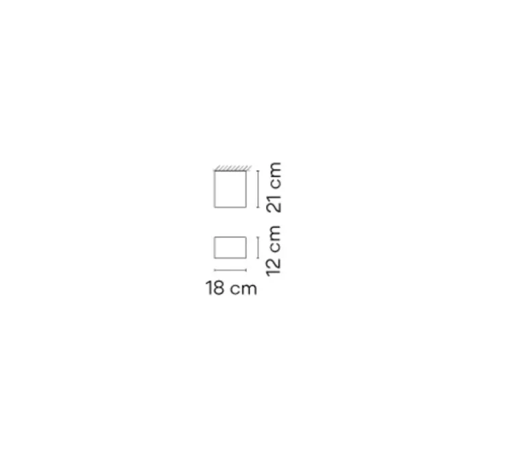 Plafonnier, Structural 2630, gris clair, LED, dim, 2900K, 565,65 lm, L18cm, H21cm - Vibia