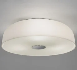 Plafonnier, Syros, blanc brillant, IP44, Ø35cm, H11cm - Astro