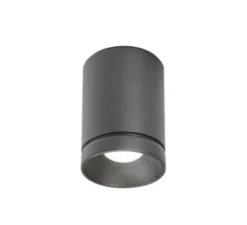 Plafonnier, Taio Round Surface 1.0, anthracite, IP65, LED, dim, 3000K, 480 lm, Ø8cm, H10,7cm - Wever&Ducré