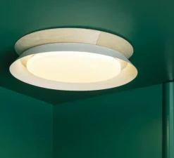 Plafonnier, TENDER, blanc, LED, 3000K, 1369lm, Ø45cm, H8,2cm - Faro