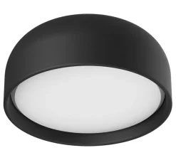 Plafonnier, Tokio, noir mat, IP44, Ø36cm, H13,5cm - MDC