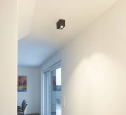 Plafonnier, Triledo double square, noir,Led,3000K, 1300lm, L16,25cm, H9,5cm - SLV