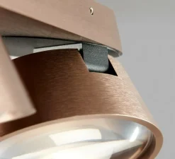 Plafonnier, Vantage 2, or rose, LED, dim, 2700K, Ø7cm, H10cm - Light Point