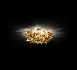 Plafonnier, Veli Medium, or, Ø53cm, H20cm - Slamp