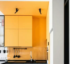 Plafonnier, Verso, noir mat, LED, 2700K, 350 lm, Ø2cm, H15cm - OliveLab