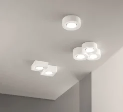 Plafonnier Vertbois, plâtre, prêt à peindre, Bérénice, Triple, blanc, L26cm, H7,3cm - Nedgis