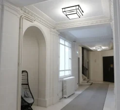 Plafonnier-Applique, Tesseract 600, noir, LED, 3000k, 3520lm à 20000lm, L60cm, H20cm - Raphaël Armand