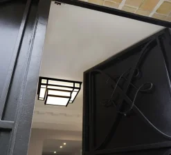 Plafonnier-Applique, Tesseract 600 avec détecteur de mouvement, noir, LED, 3000k, 3520lm à 20000lm, L60cm, H20cm - Raphaël Armand