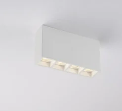 Plafonnier,Vertbois, plâtre, prêt à peindre, Monica, Rectangle 4, L21cm, H11cm - Nedgis