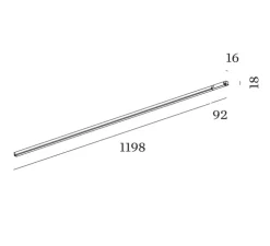 Profilé, Strex module 2.0 opal, blanc mat, LED, dim, 2700K, 1240 lm, L119,8cm, H1,8cm - Wever&Ducré